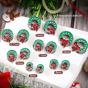Christmas ear tunnels sale