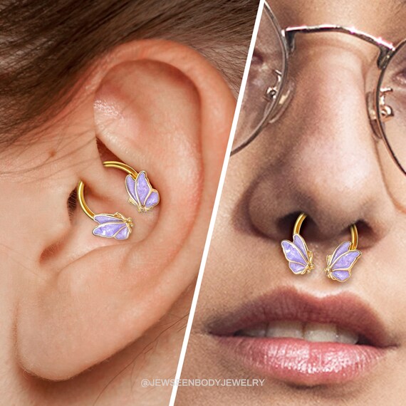 Anello Nasale A Clicker In Acciaio Chirurgico 316L Con Zirconi, 16G (1,2 Mm), Diametro 8/10 Mm, Per Setto, Helix, Daith, Colore Argento, Oro, Oro Rosa