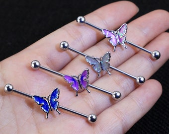 Industrial Barbell 14G Industrial Barbell Barbell Industrial Barbell Barbell Piercing Industrieschmuck Industrial Piercing/Weihnachtsgeschenk/Black Friday
