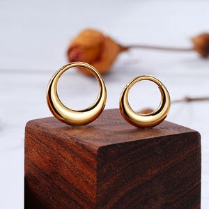 16G 14G Fat Septum Ring/Cartilage Earring/Helix Earring/Daith Piercing/Hoop Earring/Clicker Hoop/Conch hoop/Nose Hoop/Conch Jewelry/Gold