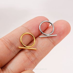 16G Septum Ring/Cartilage Earring/Nose Ring/Helix Earring/Daith Piercing/Hoop Earring, Hinged Clicker,Hinged Nose Ring,Gift
