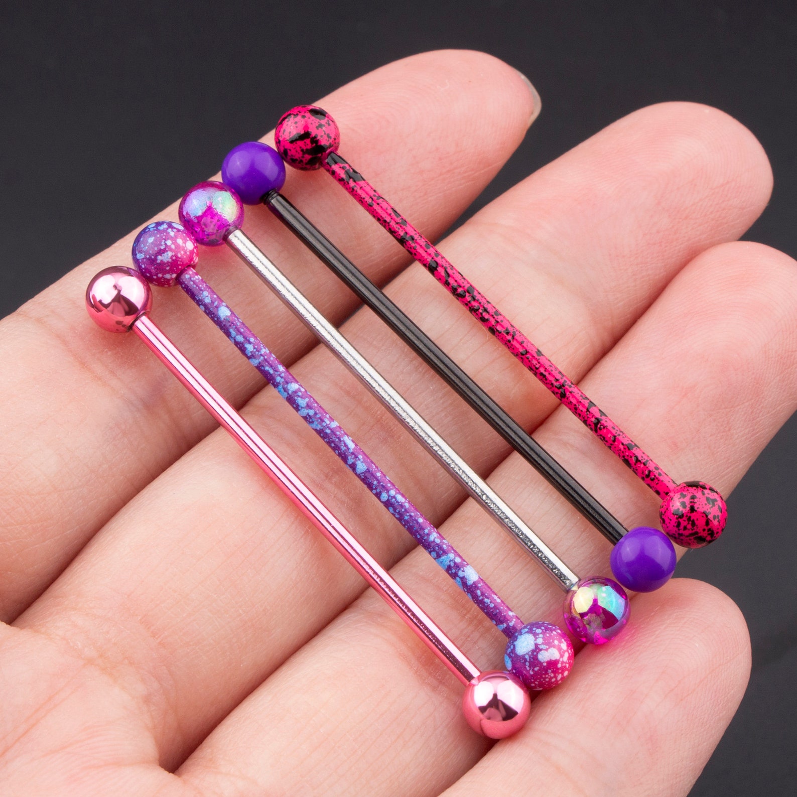 5PCS Industrial Barbell/acrylic Industrial Barbell/industrial Etsy