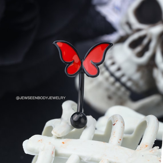 Acquista Anello Da Donna Con Ciondolo A Forma Di Farfalla, Con Bottone A Sfera, Bilanciere, Piercing Per Il Corpo, Anello Per Pancia O Ombelico In Italia A Partire Da 1.2