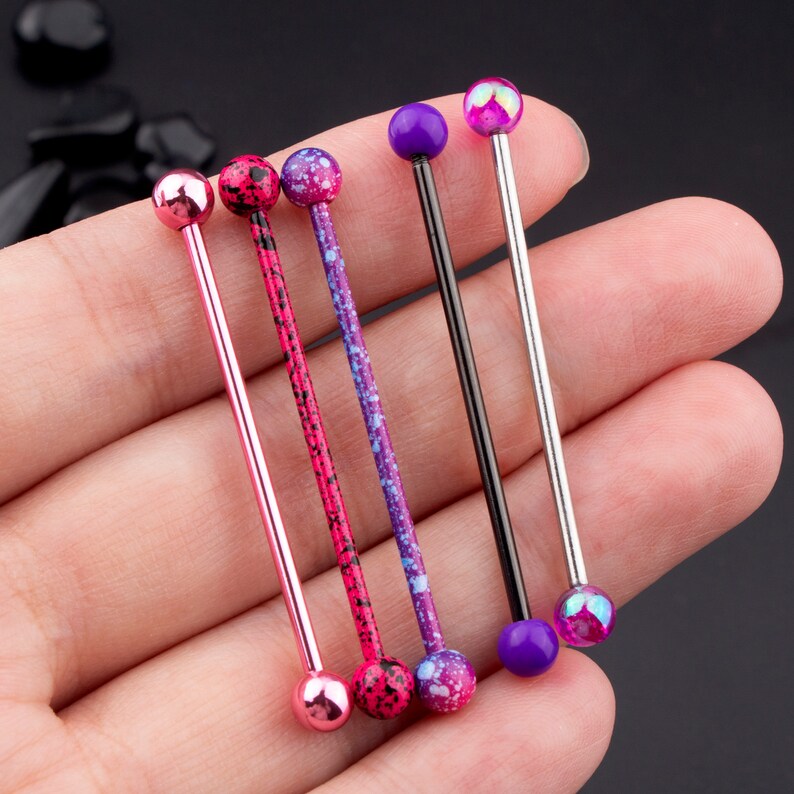 5PCS Industrial Barbell/acrylic Industrial Barbell/industrial Etsy