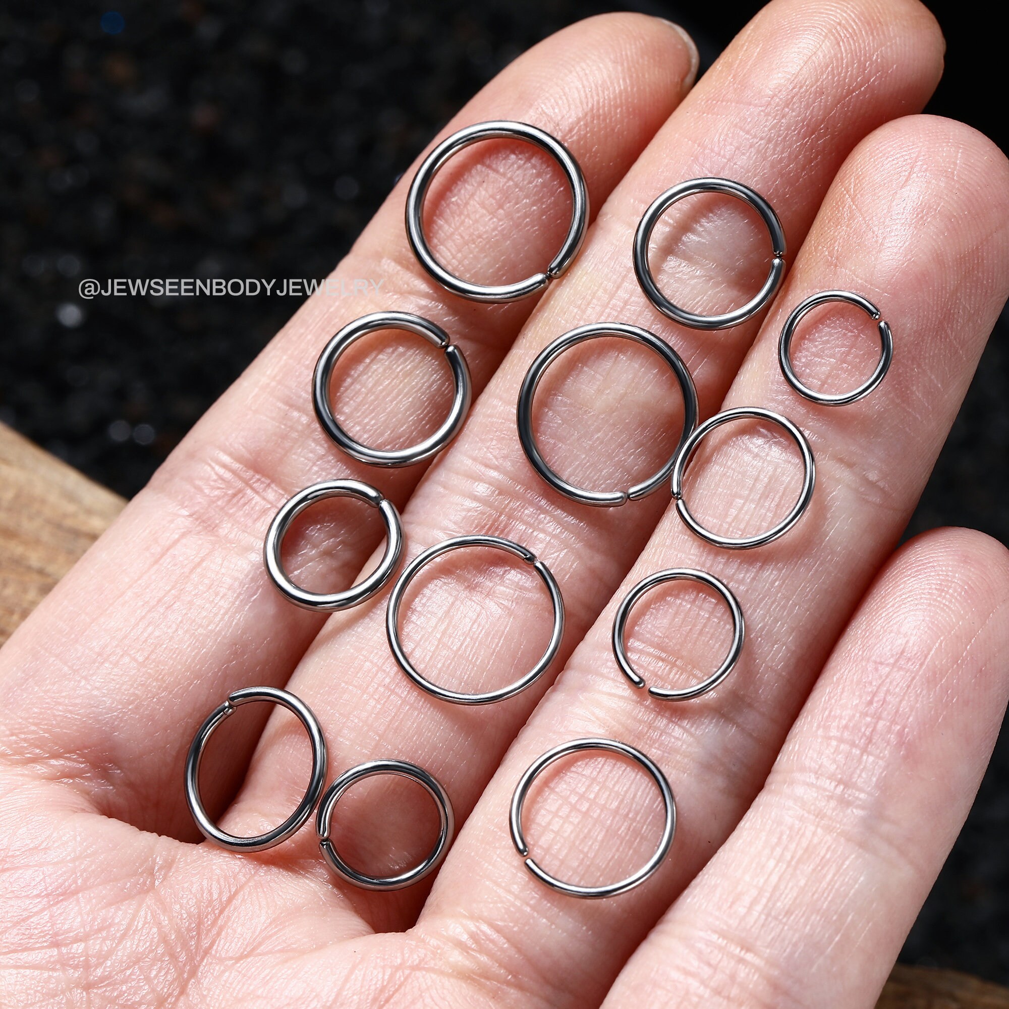 4 Paia Orecchini A Cerchio In Acciaio Inox - 8,10,12,14 Mm, Per Uomini E Donne - Foto 9