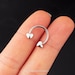 Heart Cartilage Earring/16g Helix Earring/Nose Ring Hoop/Daith Earring/Tragus Earring/Septum Ring Hoop/Smiley Piercing/Gift for Him 