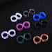 16Pcs Soft Silicone Gauges 6g to 1'' Double Flared Tunnels/ Ear Gauges/ Silicone Plug/ Gauge & Plug Earrings/ Gift For Her/Gift For Him 