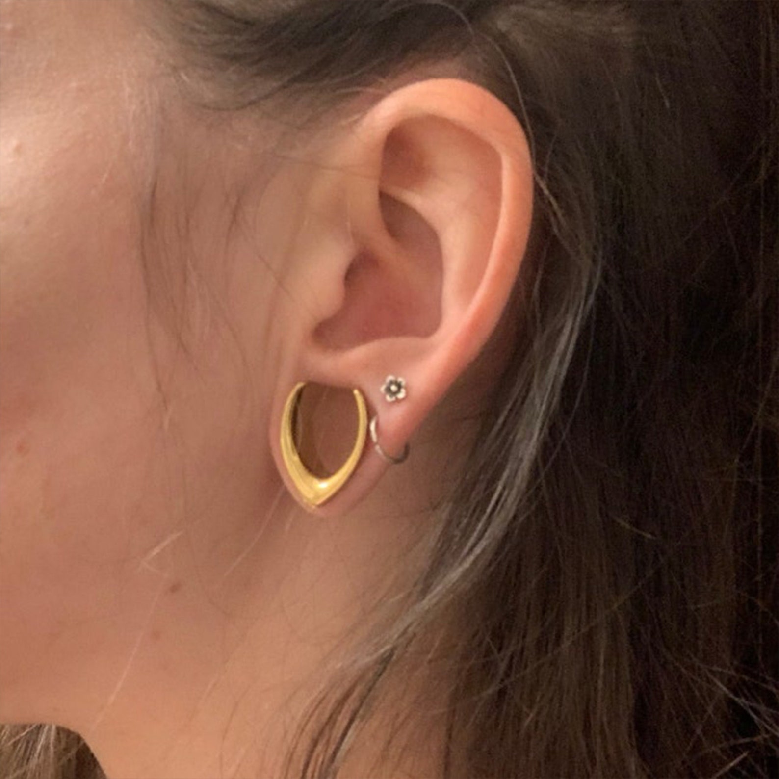 Pairs Tear Drop Gauge Plug Earrings/v Shaped Ear Etsy