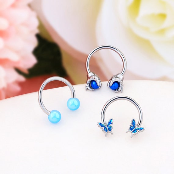3PCS Septum Ring 16g Helix Piercing Jewelry dragon Daith Earring nose Ring hoop Earring butterfly Cartilage Earring gift for Her Etsy Canada