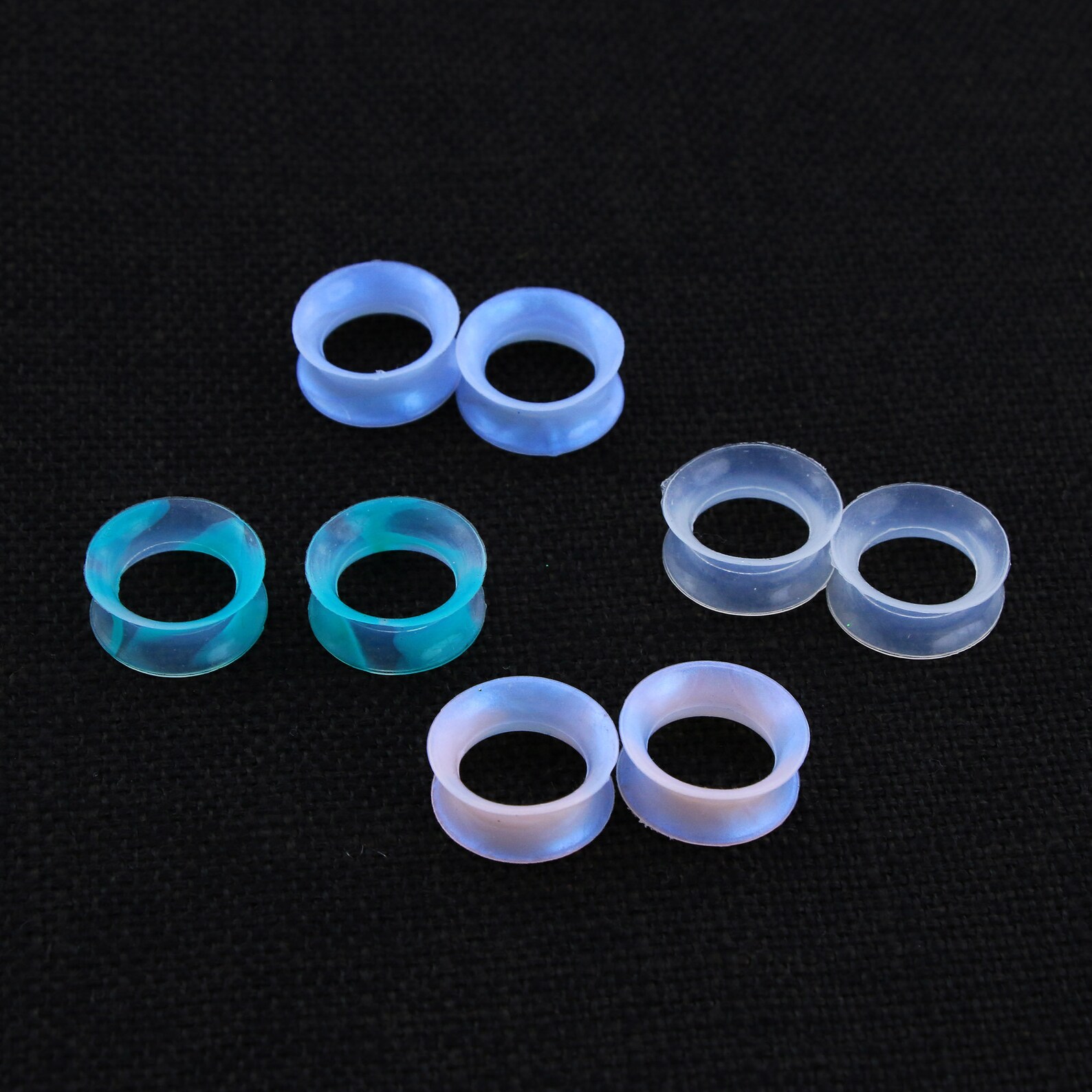 16pcs Silicone Ear Gauges Plugs 6g1''mixed Color Etsy