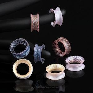 8 STÜCKE Silikon Gauges/Silikon Tunnel/Ohr Gauges Plugs/Ohrtunnel/Messgeräte für Ohren/Double Flared Flesh Tunnel/Valentinstag