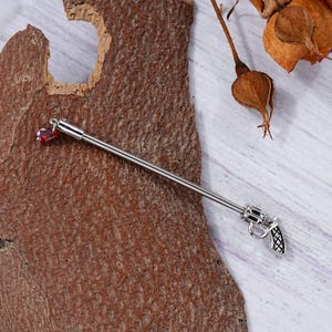 14G Pistol Industrial Barbell/Industrial Ring/Gun Threaded Industrial Earrings/Industrial Piercing/Industrial Bar/Industrial Jewelry/38mm