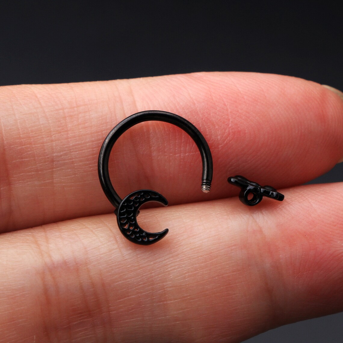 Captive Bead Ring 16g Septum Ring 316L Stainless Steel | Etsy