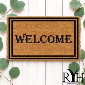Welcome Doormat | Housewarming Gift | Wedding Gift | Custom Doormat | Personalized Welcome Mat