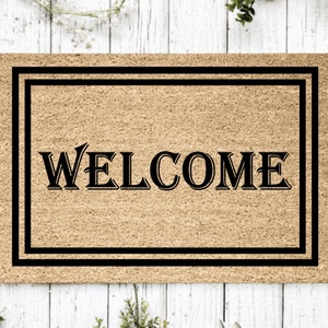 Welcome Doormat | Housewarming Gift | Wedding Gift | Custom Doormat | Personalized Welcome Mat