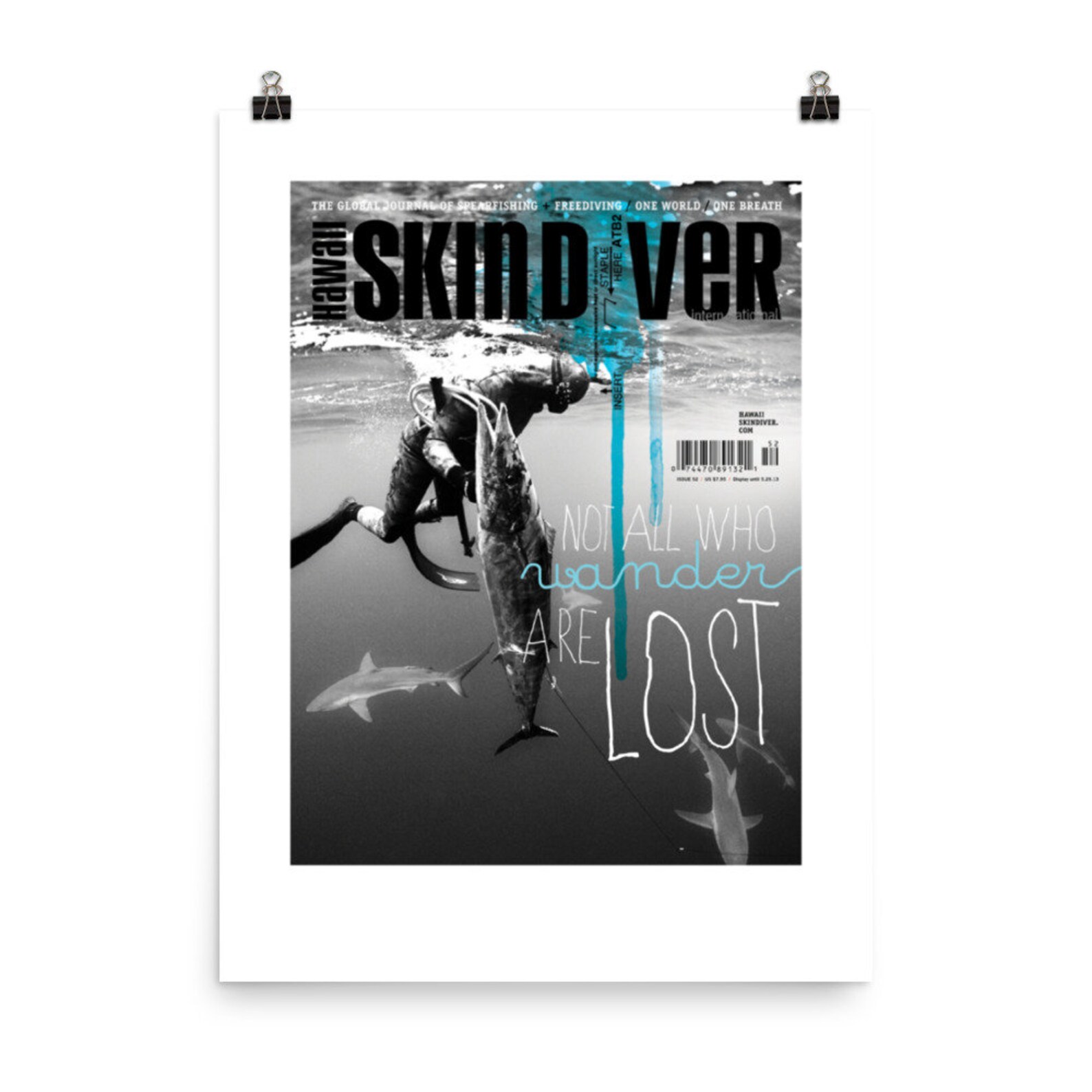 Hawaii Skin Diver Magazine Issue 52 Cover 18 X 24 In. Poster Semigloss Paper UNFRAMED Etsy