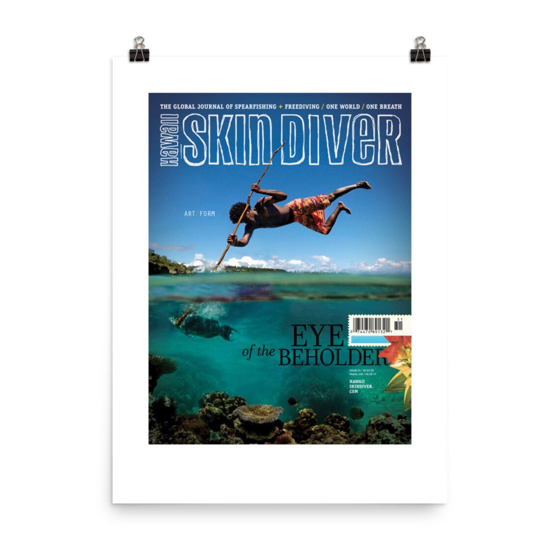 Hawaii Skin Diver Magazine Issue 51 Cover 18 X 24 In. Poster Semigloss Paper UNFRAMED Etsy