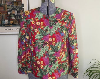 Few of a Kind: Collarless Jacket V-neck Vintage 1910s Flowers - Etsy UK