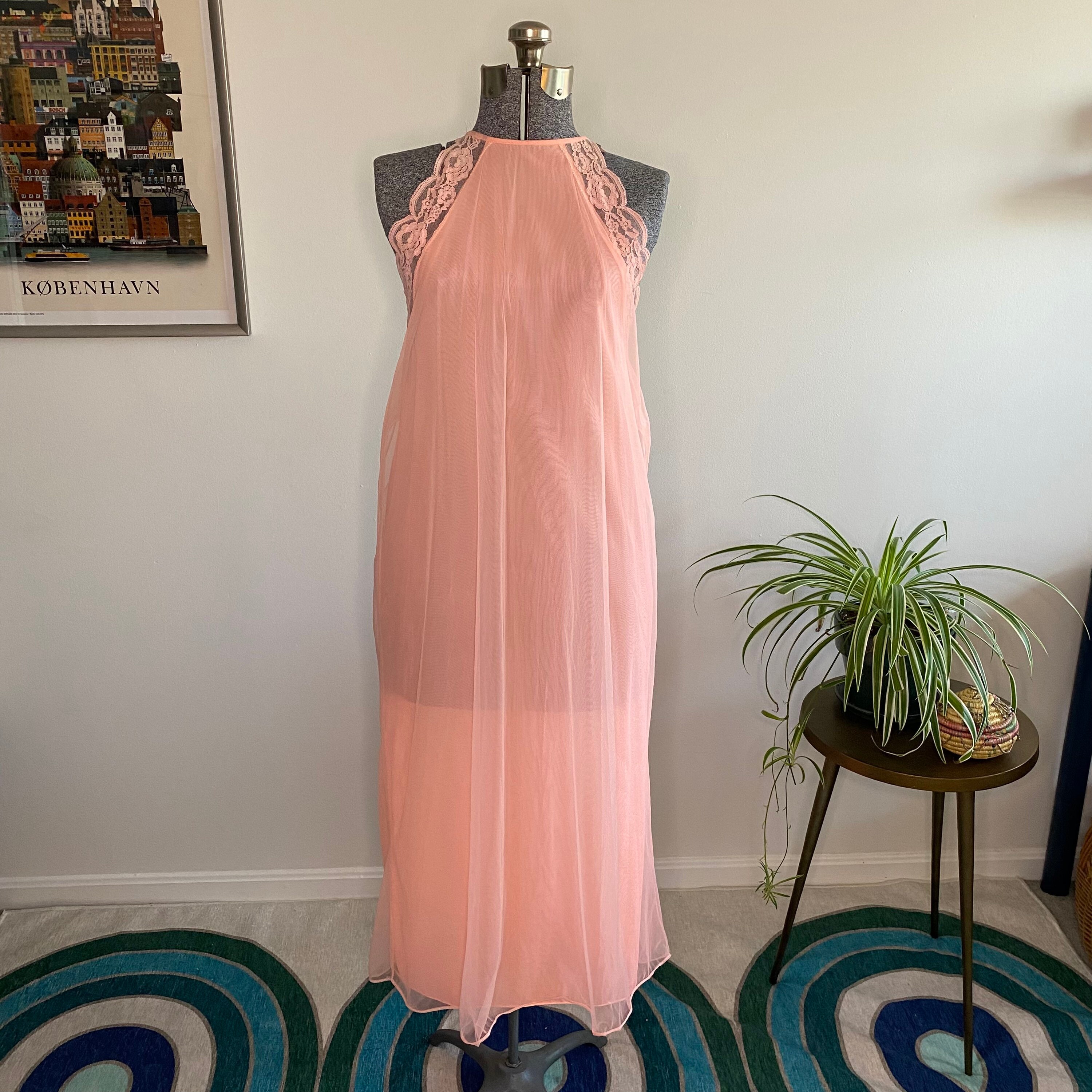 High Neck Nightgown - Etsy