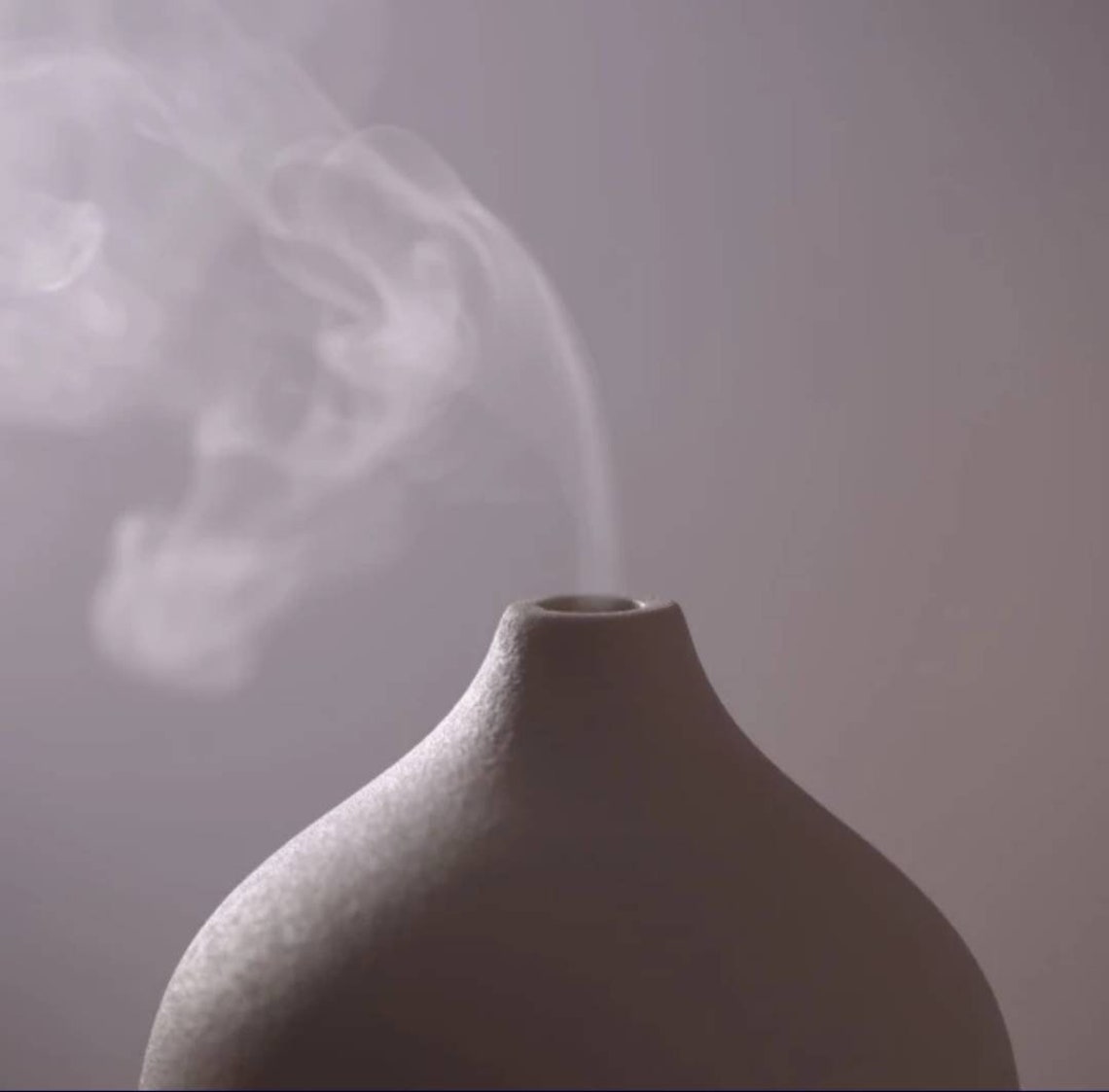 Elegant White Ceramic Aromatherapy Oil Diffuser with 7 LED Etsy