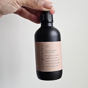 80 ingredients DHT Blocker Hair Growth Oil Male / Female Maximum Strength Potent  Significantly Reduces Shedding Handmade Luxury Oil