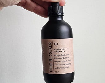 80 ingredients DHT Blocker Hair Growth Oil Male / Female Maximum Strength Potent  Significantly Reduces Shedding Handmade Luxury Oil