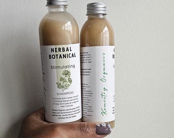 HERBAL BOTANICAL Hair Growth Shampoo 23 Herbal Botanical Extracts  Reduces Shedding Hair Growth Stimulating