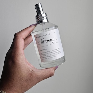 Rosemary Hydrosol Floral Water  Organic    Acne I   Hair Growth I   Scalp Stimulating   I DHT Blocking Astringent  Skincare  I Haircare