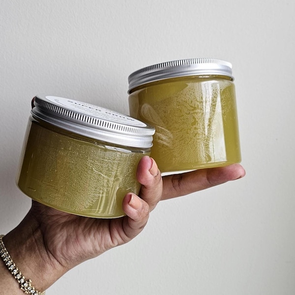 12 OUNCE Asian Super Grow Hinoki + Jasmine Scalp Balm/ Hair Grease Made from 66 Ingredient Herbal Oil Blend