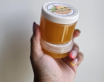 Bálsamo/grasa súper hidratante para el crecimiento del cabello con 56 ingredientes, con ceramida y escualano, pepino, semilla de naranja, maracuyá y loto sagrado.