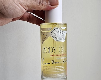 Cocoa Bean & Shea Butter Body Oil For Dry Skin  ALL SKIN TYPES Super Moisturizing