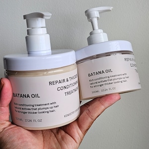 BATANA + BIOTIN  Repair & Thickening Volumizing Densifying Hair Growth Conditioner For Stronger Thicker Healthier Shinier Hair Salon Formula