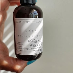 Sample Exotic Bulk/Wholesale Hair Growth Oil Babassu Moringa Meadowfoam Blue Malva Chrysanthemum Ginseng Horsetail Rosemary Basil