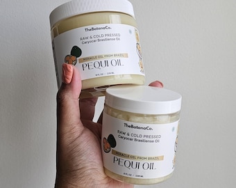 Brazilian PEQUI Oil Hair Face Body Naturally Sweet Smelling Makes Skin Beautifully Soft and Silky 100% Raw Organic Cold Pressed