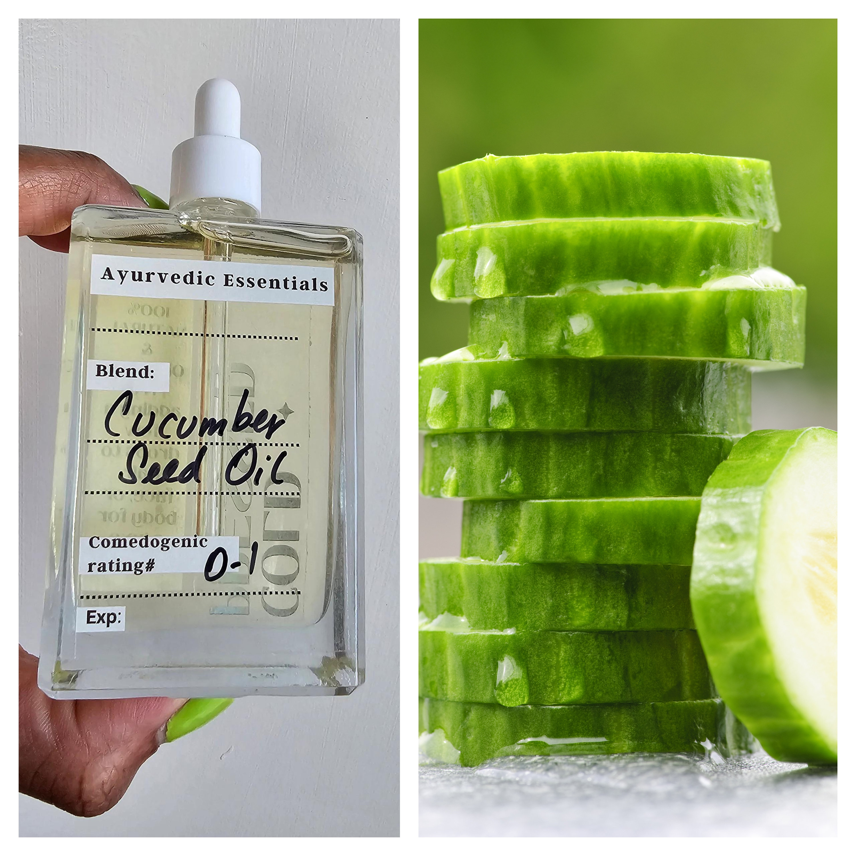 Cucumber Seed Oil  Organic  Pure Cold Pressed
