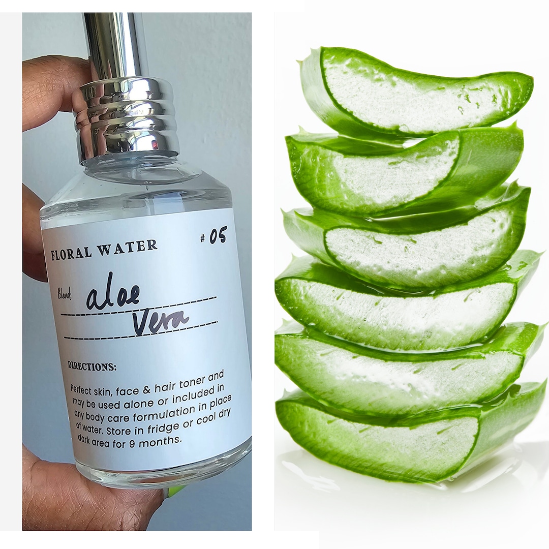 Raw Aloe Vera Juice HAIR I SKIN I SCALP Brightens Hydrates Soothes
