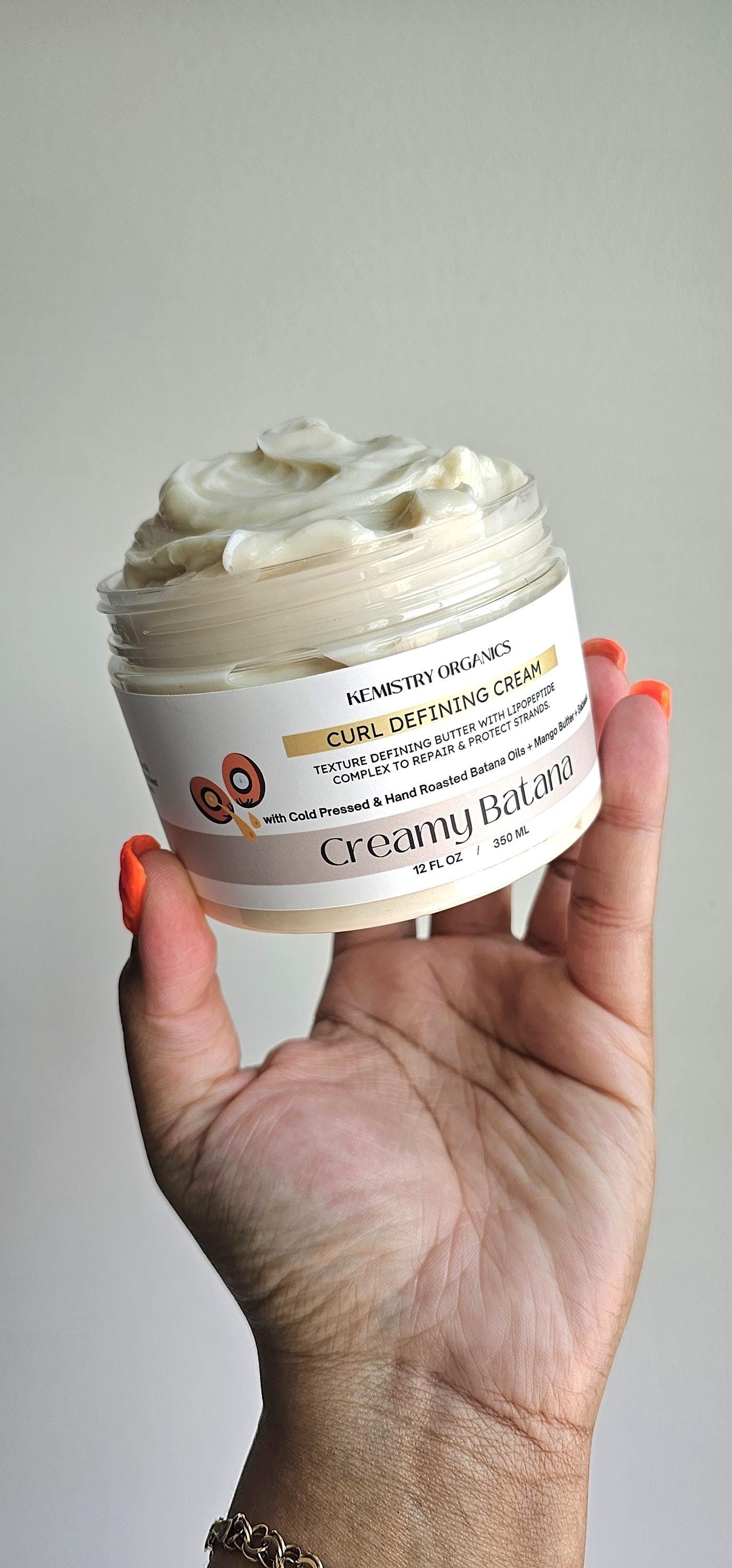 Creamy Batana Curl Cream Strengthens +  Defines + Moisturizes Curls Suitable all Hair Types & Textures