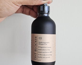 80 ingredients DHT Blocker Hair Growth Oil Male / Female Maximum Strength Potent  Significantly Reduces Shedding Handmade Luxury Oil