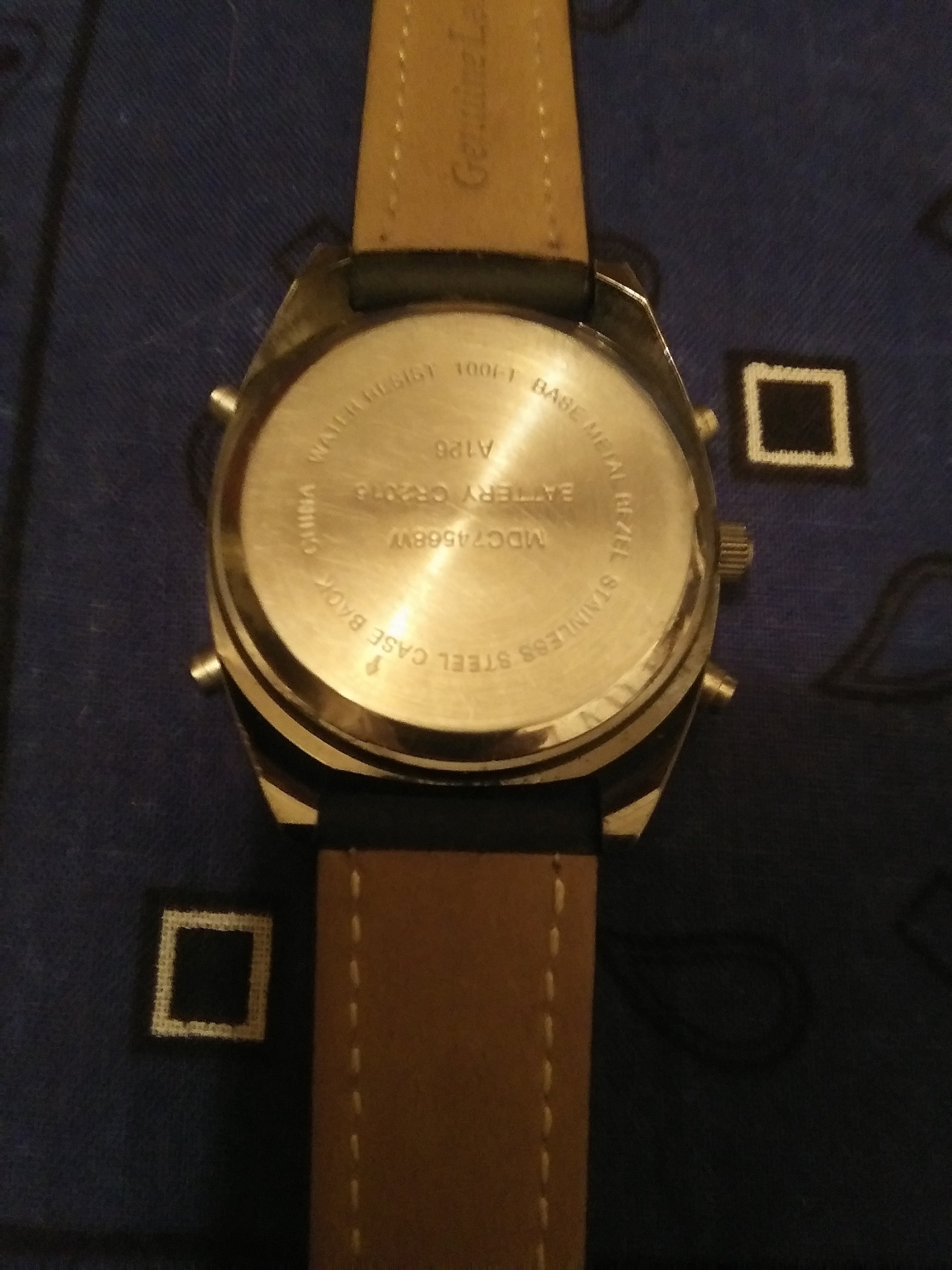 Mens watch armitron dual time 40mm two new batteries new band Etsy