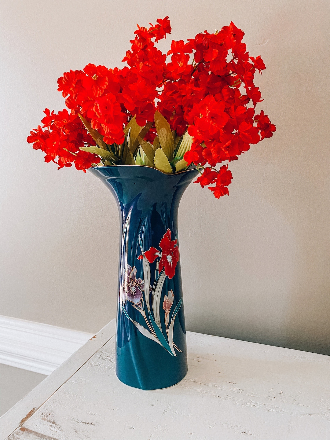 Japanese Flower Vase Etsy