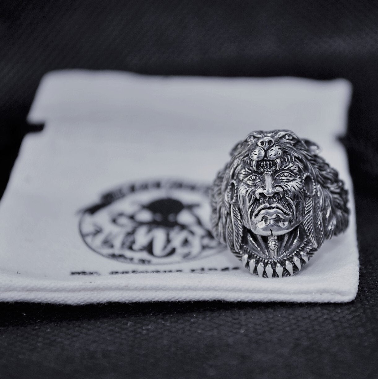 Manitou Chief Ring. Shaman Ring. Indian Ring. 925 Silver Ring. Etsy