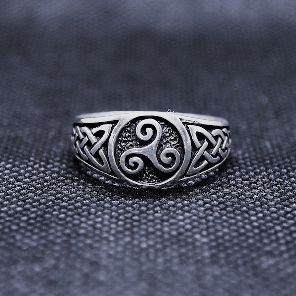 Bague masculine. Bague unisexe. Bague en argent 925. Bague motard. Bague celtique. Bague druide. bague wicca