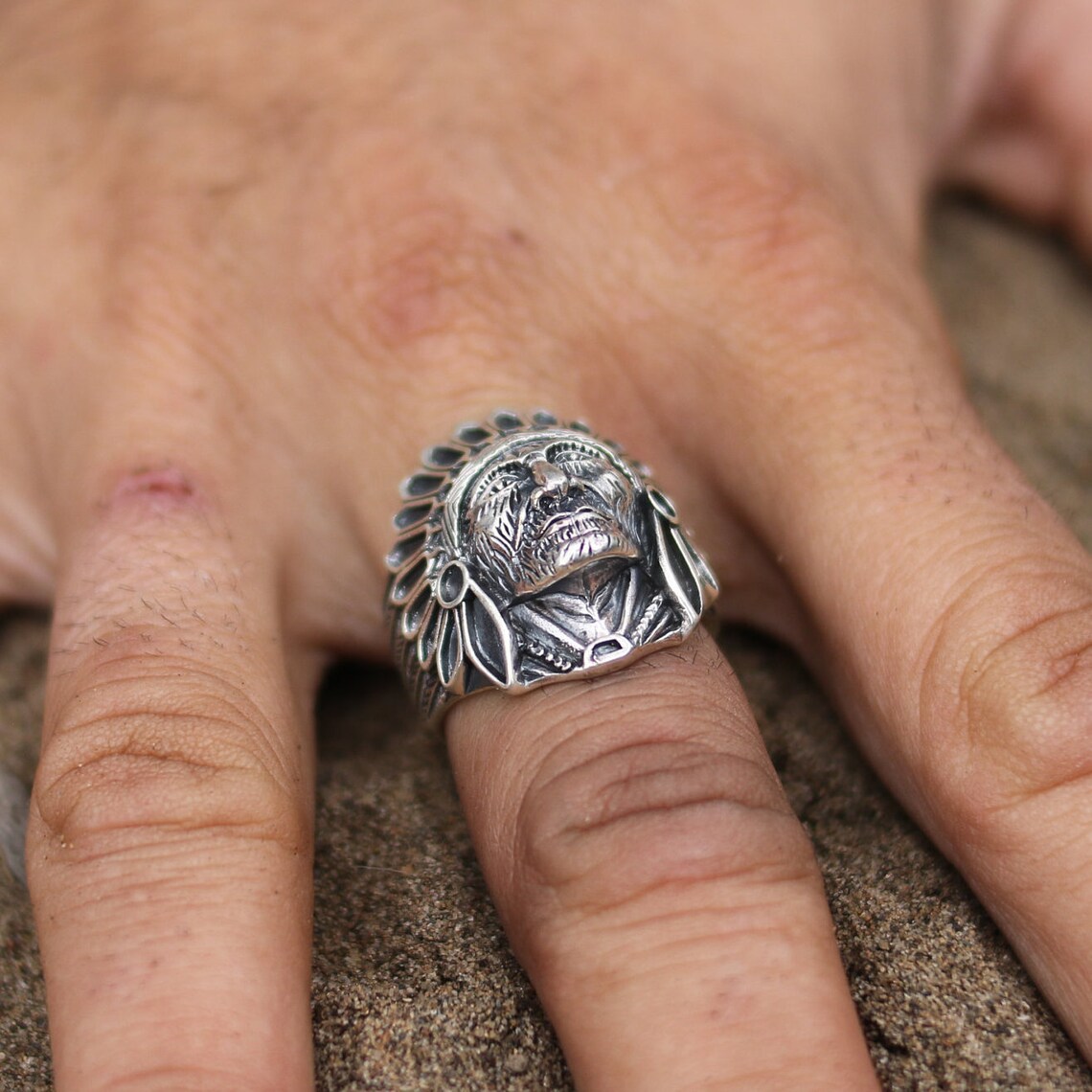 Chief Manitou Ring. Indian Ring. Shaman Ring. Chief Ring. Etsy UK
