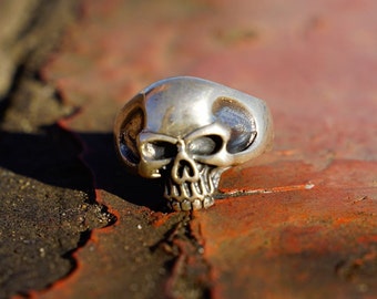 Anneau de crane. Anneau de crane. Bague Keith Richards. Bague homme. Bague masculine. Bague de motard. Bague pirate. Bague en argent 925. Etsy France
