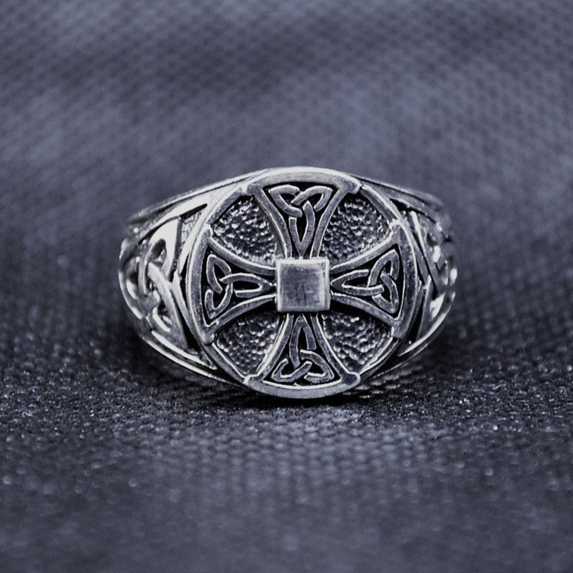 Celtic Cross Ring. Man's Ring. Men's Ring. 925 Silver Etsy