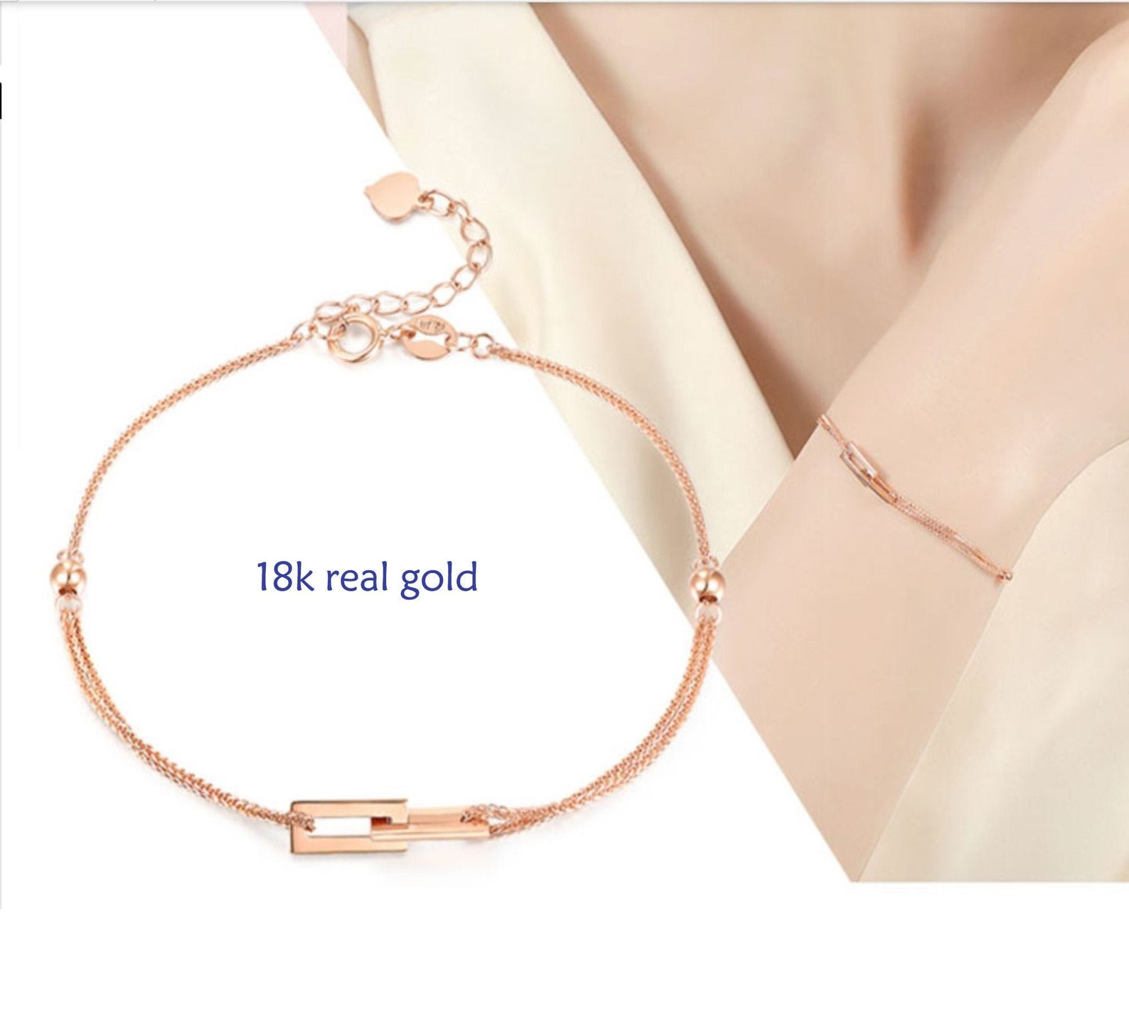 thumbnail image 2 of 18KGF Rose Gold Filled Twist Bangle Bracelet – Extra Large 75mm – Ladies 2 of 6