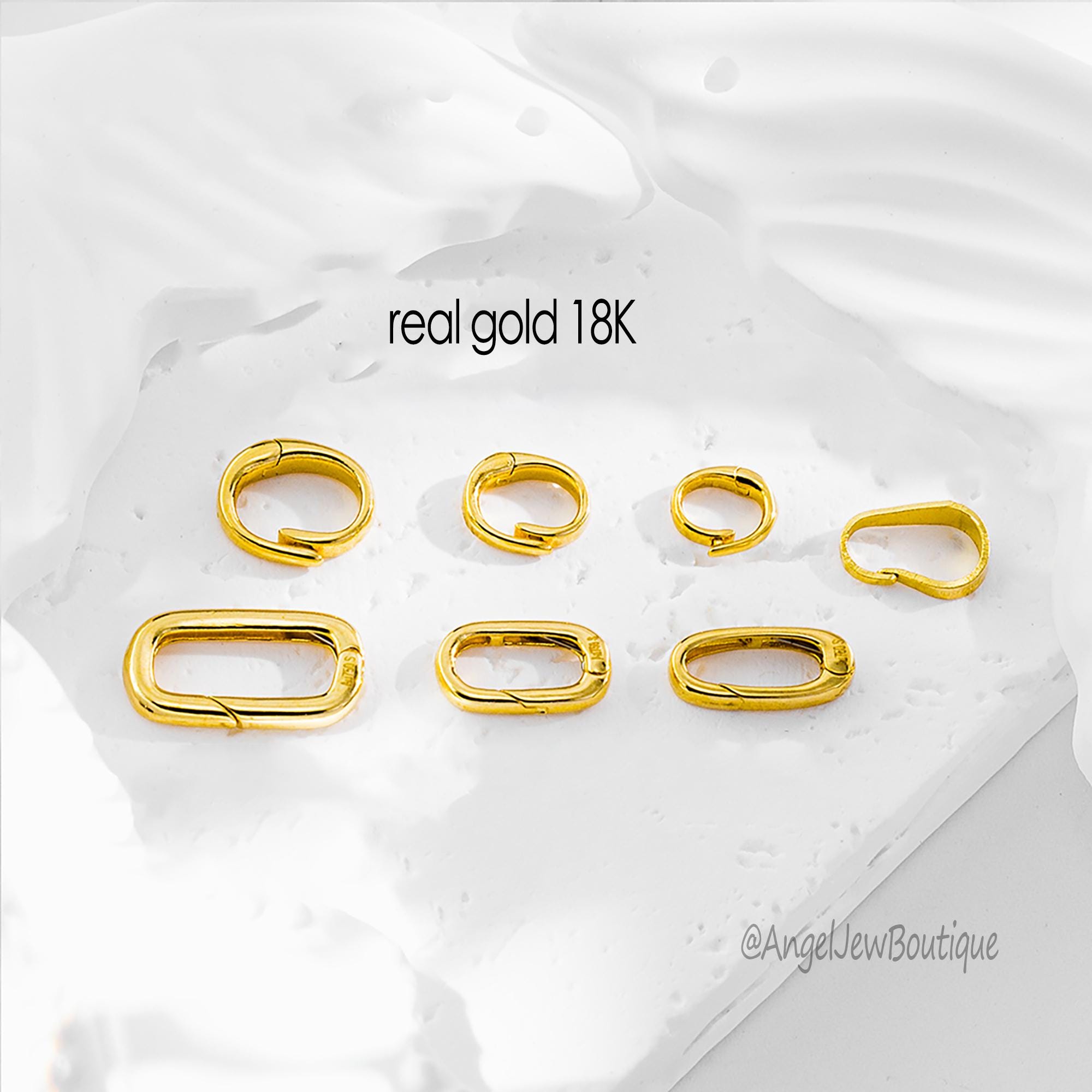 長いピアス18K white gold italy 750 18K Yellow & White Gold Pillow Link 2.5mm Chain, 19.5 inch
