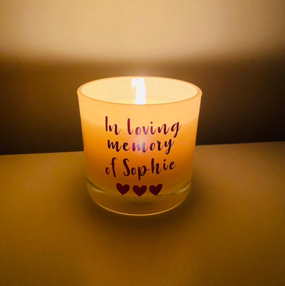 Memorial candle uk gift sentimental keepsake loved one Etsy