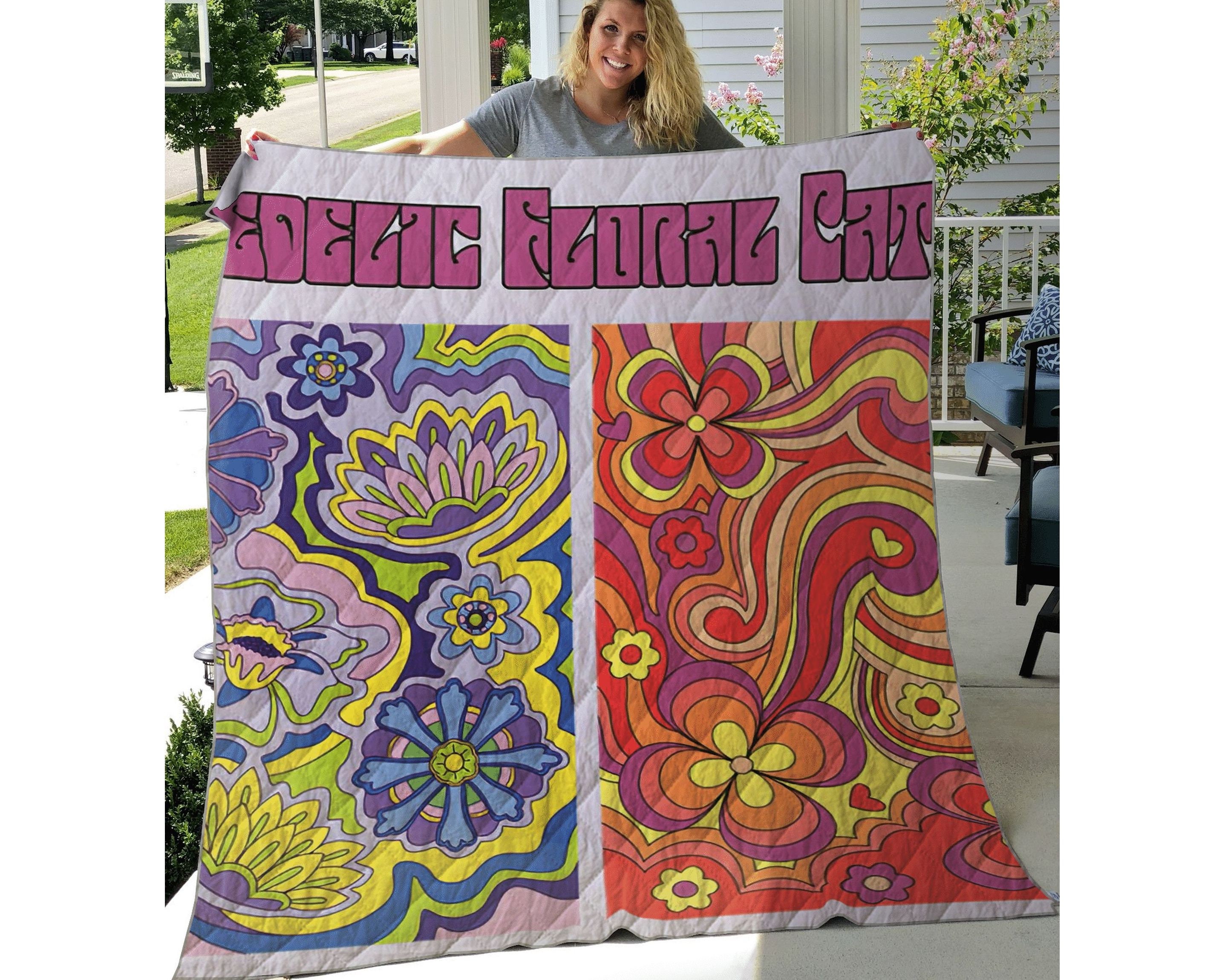 Psychedelische Blumen Muster 1960er Jahre Hippie-Stil | Etsy