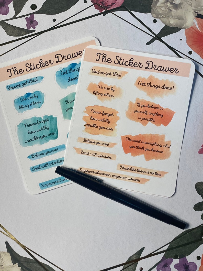 Positive Affirmation Planner Stickers
